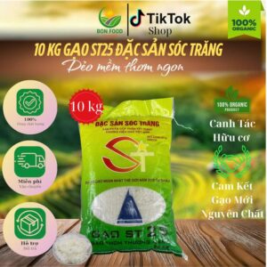10KG gạo ST25 Đặc Sản Sóc Trăng (Gạo Ngon)