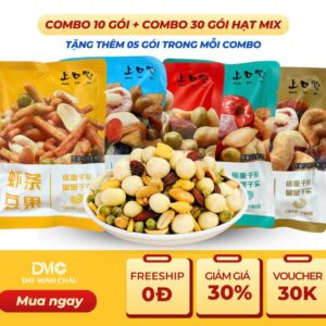 Combo 30 Gói Hạt Mix Dinh Dưỡng Nội Địa Trung + Tặng thêm 5 Gói