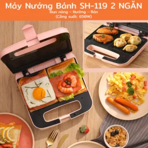 Máy Nướng Bánh Mì Sandwich Nhiều Khay